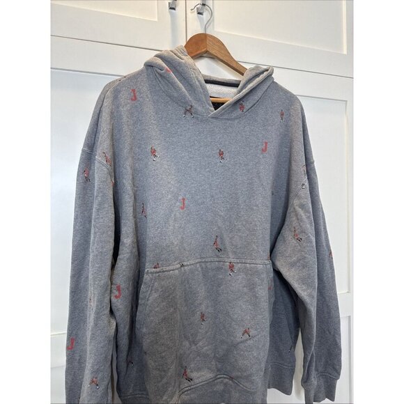 Jordan Sweater XXL Mens Hoodie Cotton Brown Solid Mini Jordan Characters - Picture 2 of 14